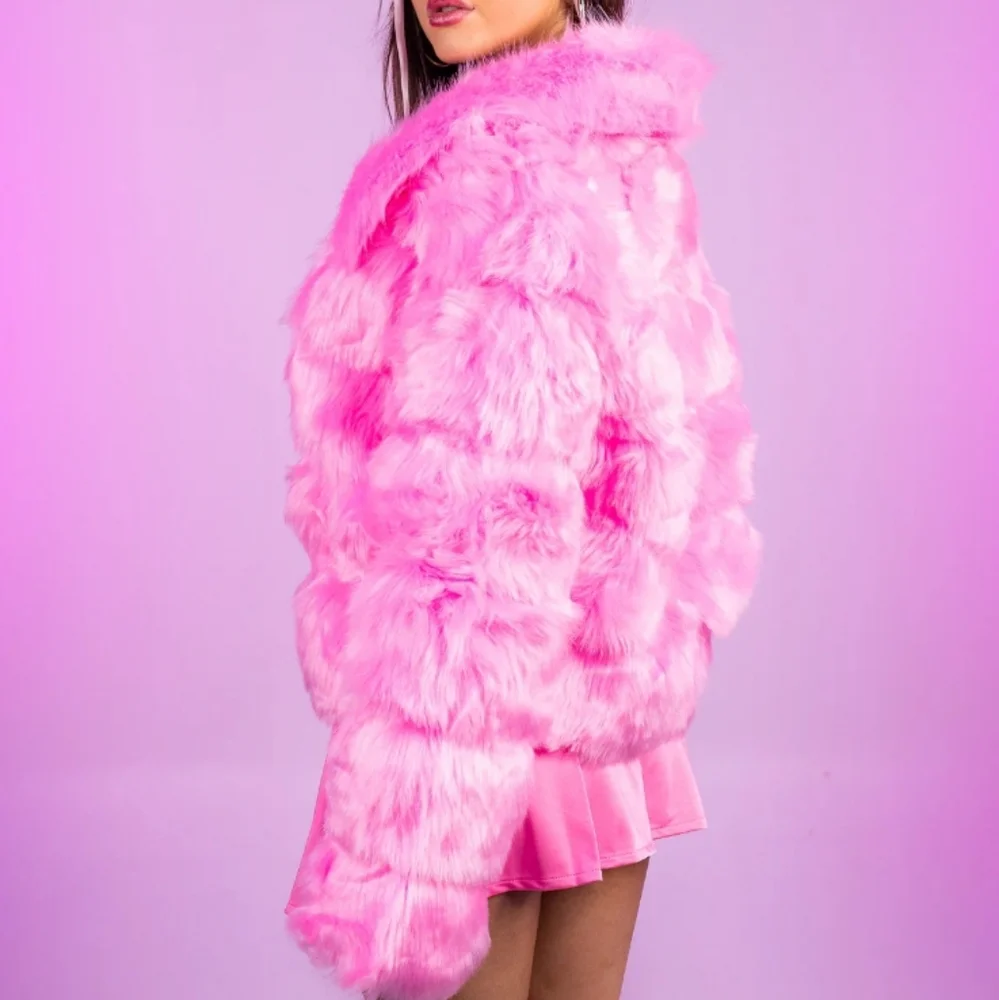 Pink Faux Fur Jacket - Picture 2 of 5